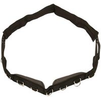 cincha de poni para trabajo con cuerda negra 32354 kerbl