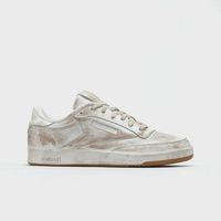 reebok classic short 100261846p club c 85 vintage ltd-white linen para hombre