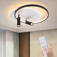 lampara de techo led para sala de estar lampara de techo regulable con 2 focos de techo moderna acrilica zmh