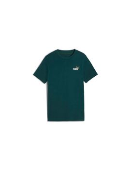 Camiseta Puma Essentials 2 Color Small No Verde Terrai Infantil