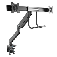 desk mount dual monitor arm -2x usb 30