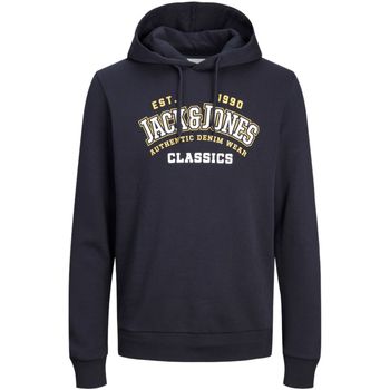 Jack & Jones Jersey 12236803 JJELOGO SWEAT HOOD 2 COL 23/24 NOOS PLS DARK NAVY para hombre