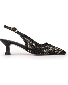 de PEDRO MIRALLES ZAPATO TRENZADO FLORES 17810 DE NEGRO