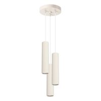 lampara colgante moto beige 3 luces