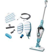 black  decker black  decker fsmh1351sm-gb 9 in 1 steam mop - white  aqua black
