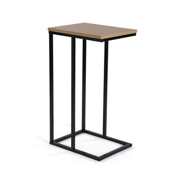 Mesa auxiliares en madera aglomerada negro