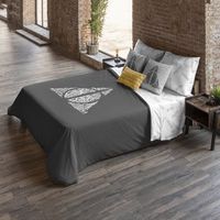 funda nordica con botones 100 algodon reliquias lettering  200x200 cm