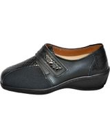 de lumel - zapato cierre velcro pala elastica plantilla ext negro