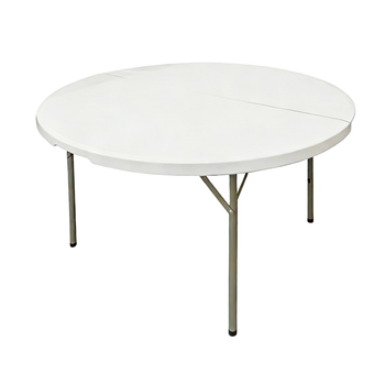 Mesa Redonda Plegable 180 Cm Xl - 10-12 Personas Acero Reforzado 28 Mm