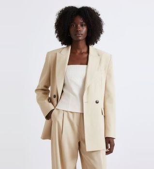 Marella para mujer. 2613041131200 Chaqueta Mllcampale beige (40), Casual, Lyocell