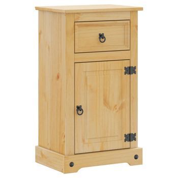 Armario De Baño Corona Madera Maciza De Pino 45x33x80 Cm Vidaxl