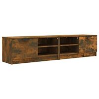 muebles para tv 2 uds contrachapado roble ahumado 80x35x365 cm vidaxl