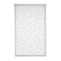 estoralis - estor enrollable translucido  visillo  120 x 255 cm anchoalto tamano tela 117 x 250 cm  ornella blancogris