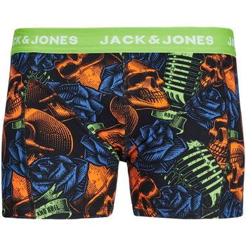 Jack & Jones Boxer 12246408 JACSKULLS TRUNK SN BLACK BLUE ROSE para hombre