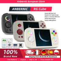 anbernic rg cube consola de juegos retro reproductor de juegos portatil 8  128g pantalla multitactil sistema android 13 consola de videojuegos 5200mah