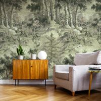 fresco panoramico bosque verde 300x280cm