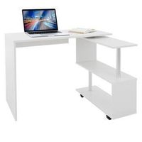 escritorio esquinero en forma de l 150x88x75 cm blanco ml-design
