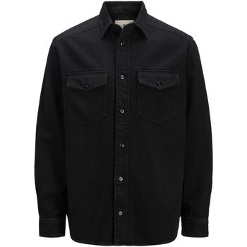 Jack & Jones Camisa manga larga 12275137 JPRBLUBRUCE DENIM L/S SHIRT BLACK para hombre