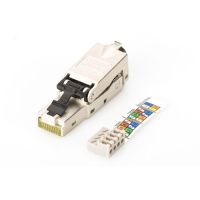 conector rj45 apantallado digitus para ensamblaje en campo cat6a