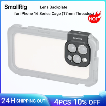 Placa trasera de lente roscada SmallRig de 17 mm para jaula de iPhone serie 16, adaptador de montaje de lente de teléfono de liberación rápida -5009