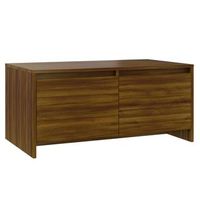 mesa de centro 90x50x415 cm madera - marron
