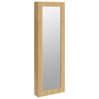 espejo con joyero de pared 30x85x90 cm vidaxl
