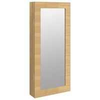 espejo con joyero de pared 30x85x67 cm vidaxl