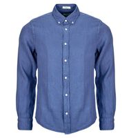 gant camisa manga larga reg gmnt dyed linen shirt para hombre