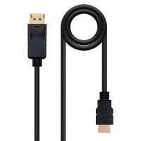 nanocable cable conversor displayport a hdmi negro 3m