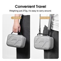 estuche de transporte portatil para accesorios de camara insta360 luna ultra caja de viaje bolsa portatil con correa de muneca y hebilla de escalada