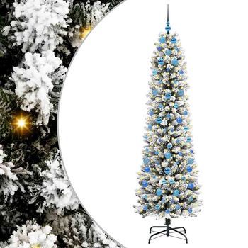 Árbol De Navidad Artificial Con 300 Led Verde Y 210 Cm