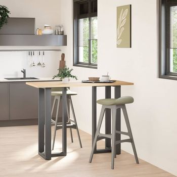 Patas Mesa Bar Forma T 2 Uds | Patas Para Mesa Acero Antracita 40x35x(101-102)cm