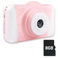 agfa photo pack realikids cam 2 rosa  tarjeta sd 8gb