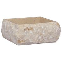 lavabo de bano moderno  lavabo crema marmol 30x30x13 cm