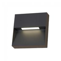 aplique de exterior led kamal color negro 3w