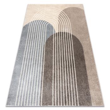 Alfombra Fusion 0810 Beige / Marron - Geométrica, Moderna, Abstracta 140x190 Cm