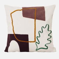 ferm living mirage cushion - leaf