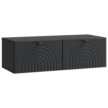 Mueble Para Tv De Pared Negro 99 X 41 X 30 Cm Vidaxl