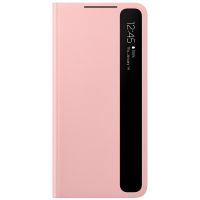 samsung smart clear view cover funda rosa para samsung galaxy s21 plus