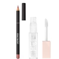 rimmel oh my gloss lip oil  lasting finish lip bundle various shades - 000 clear cloud