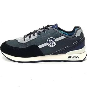 de NORTH SAILS SNEAKERS DE CORDONERAS GRIS GRIS AZUL