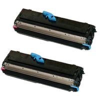 compatible twin pack oki 09004168 black standard capacity toner cartridges 2 pack