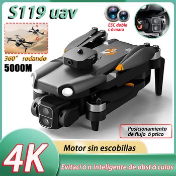 2024 S119 Mini Drone 4K Cámara Dual WIFI Evitación Inteligente De Obstáculos FPV Profesional Motor Sin Escobillas Posicionamiento De Flujo óptico 360° Fotografía Aérea Rotación Remoto Control