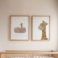 set de 2 cuadros 123 marco negro 30x40 cm