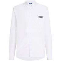 karl lagerfeld camisa manga larga klj poplin shirt para hombre