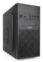 tooq caja minitorre micro-atx risobox ultrar negra negro incluye fuente