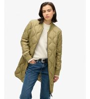 superdry para mujer w5011662a chaqueta forro largo studios verde xs casual poliester reciclado sostenible