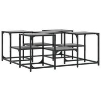 mesa de cafe - mesa de centro madera de ingenieria gris sonoma 91x91x40 cm