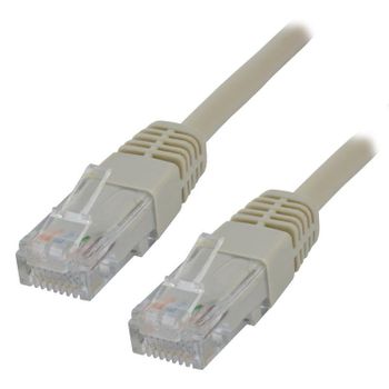 Cable de red MCL Cat5e U/UTP 1 m gris RJ-45 a RJ-45