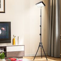 lampara de pie led con temporizador temperatura de color ajustable y brillo luz de trabajo para lectura oficina sala de estar y dormitorio